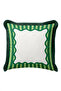 Striped Geometric Framed Fringed Pillowcase-Stripe Design Bohemian Black Tassel Throw Pillow Cover