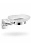 Glass Soap Holder Wall Mounted Bathroom Soap Dish Stainless Metal Shower Sink Soap Holder Modern Bathroom Accessory - 2