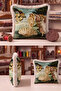 Mythological Art Renaissance Fringed Pillowcase-Allegorical Sea Green Beige Cream Tassel Throw Pillow Cover - 4
