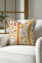 Summer Tropical Lemon Heart Pattern Fringed Pillowcase - Coastal Orange Mink Tassel Throw Pillow Cover - 6