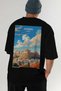 Athens Greece Black Oversize Country City Back Printed Unisex T-Shirt 100% Cotton Premium - 7
