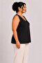 Women's Plus Size Front and Back V-Piping Tank Top - 5