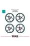 Yamaha r25 wheel rim sticker and interior text printed decal sticker model - premium quality - 2