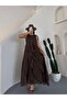 Women's Ruffled Long Bohemian Dress - 3