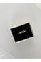 Chain Figure Adjustable Steel Gold Ring - 5