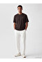 Lcw vision brown crew neck Printed men's t-shirt - 2