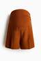 MAMA Linen-blend shorts
