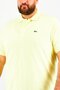 Men Classic Fit Short Sleeve Logo Print Polo T-shirt, Yellow - 3
