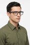 Men L2912 Rectangular Eyeglasses, Black - 2