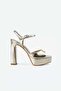 Women's Gold Platform High Heel Shoes