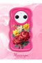 Redmi A3 Pro Compatible Case Camera Protector Red Silicone Couple Phone Case Floral Pattern - 2