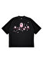 Unisex Oversize Bape X Sakura Leaves Printed Boxy Fit Thick Fabric (240Gsm) T-Shirt