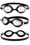 Set of Swimming Goggles, Fabric Cap, Swimming Pool and Sea Goggles - 3