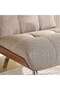CAPITONNE SINGLE SEATER SOFA- DARK BROWN - 3