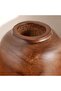 Pecan Wooden Decor Vase 20x20x32cm - Brown - 2