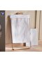 Mervin Canvas Laundry Hamper with metal Frame -36x33x60 cm-Grey - 4