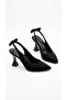 Royele Women's Heeled Shoes Goblet Heel Bowknot Pointed Toe Slingback Open Back Classic Office Stylish - 6