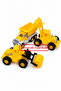 3-Piece Engineering Vehicle Toy Set: Digger, Roller, and Dump Truck Sand Toys - 5