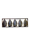 Metal Leaf Panel Wall Decor – Hand-Painted and Handmade(L: 12 inches xD:36 inches) - 2