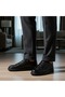 Black Sole Sneaker with Black Rubber Laces - 8
