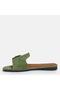 Large Size Women's Genuine Suede Leather Slippers 41-42-43-44-Green Suede - 7