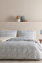 Lacie Double Cotton Duvet Cover Set - Indigo