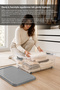2-Piece 40Lt Large Size Storage Box - Lockable Lid Elora Multi-Purpose Organizer Gray - 4
