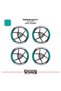 Rks srk250rs wide rim cover sticker decal model 16-piece set high quality stickers - 2