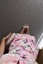 Embroidered Pink Floral Mini Dress - 5