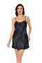 # Nightgown Luxury Design Relaxed Fit Special Creation Silky Texture Stylish Elegant Modern Black Satin Nightgown