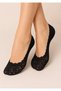 Black Color Lace Invisible Silicone Cotton Sole Ballerina Socks