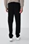 Straight Leg Black Men's Sweatpants T06Er-84682 - 6