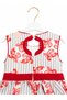 Girl's Dress with Stone Detail, Lining, Removable Pin Brooch, Bow Detail, Birthday, Special Occasion - 6