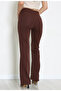 Zra Crepe Striped Trousers, Length 108cm - 7