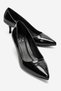 Jalen Black Patent Leather Genuine Leather Women's Low Heel Shoes