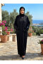 Standard Ferace with Zippered Cuffs and Pockets, with Sequin Detail, Loose Cut, Can Be Weared in Sizes 40-48. - 2