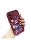 Vivo V50 Lite Compatible Case Camera Protector Claret Red Silicone Couple Phone Case Butterfly Pattern - 2