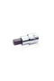 Socket wrench end with hexagonal bit