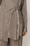 Belted Detail Pants Suit 46669 - 3