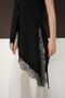 Zero Sleeve Hem Lace V-Neck Blouse - Black |   D2993 - 4