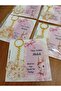 Rabbit Themed Card Clover Keychain 10 Pieces Babyshower Birthday Baby Gifts - 4