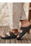 Men's Double Buckle Anatomical Sole Slippers - 2