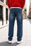 Men's Comfortable Baggy Jeans with Elastic Waist - 5