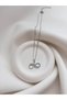 Zircon Stone Infinity Necklace - Steel Women's Necklace - Zircon Stone Necklace Symbolizing Luck and Infinity - Steel Necklace - 4