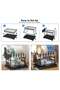 Dish Drying Rack, Adjustable 2 tier Dish Drying Stand, Stainless Steel Dish Drainer with Cutlery Rack Cup Rack, Sink Organizer for Water conduction design - 5