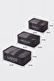 3-Piece Black Suitcase Organizer Set, Small Travel Bag Organizer Set - 8