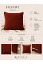 Teddy Bordo Kirlent Cover (45X45) - 4