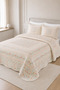 Casual Dowry Gift Quilted Patterned Double / King Size Bedspread Set 250X260 Coverlet 50X70 2 Pillowcases