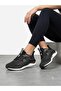 Women's Black Sneaker Ultra Comfortable Orthopedic Sole Walking Running Shoes - 2