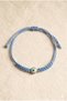 Handmade Blue Evil Eye Beaded and Macrame String Bracelet - 2